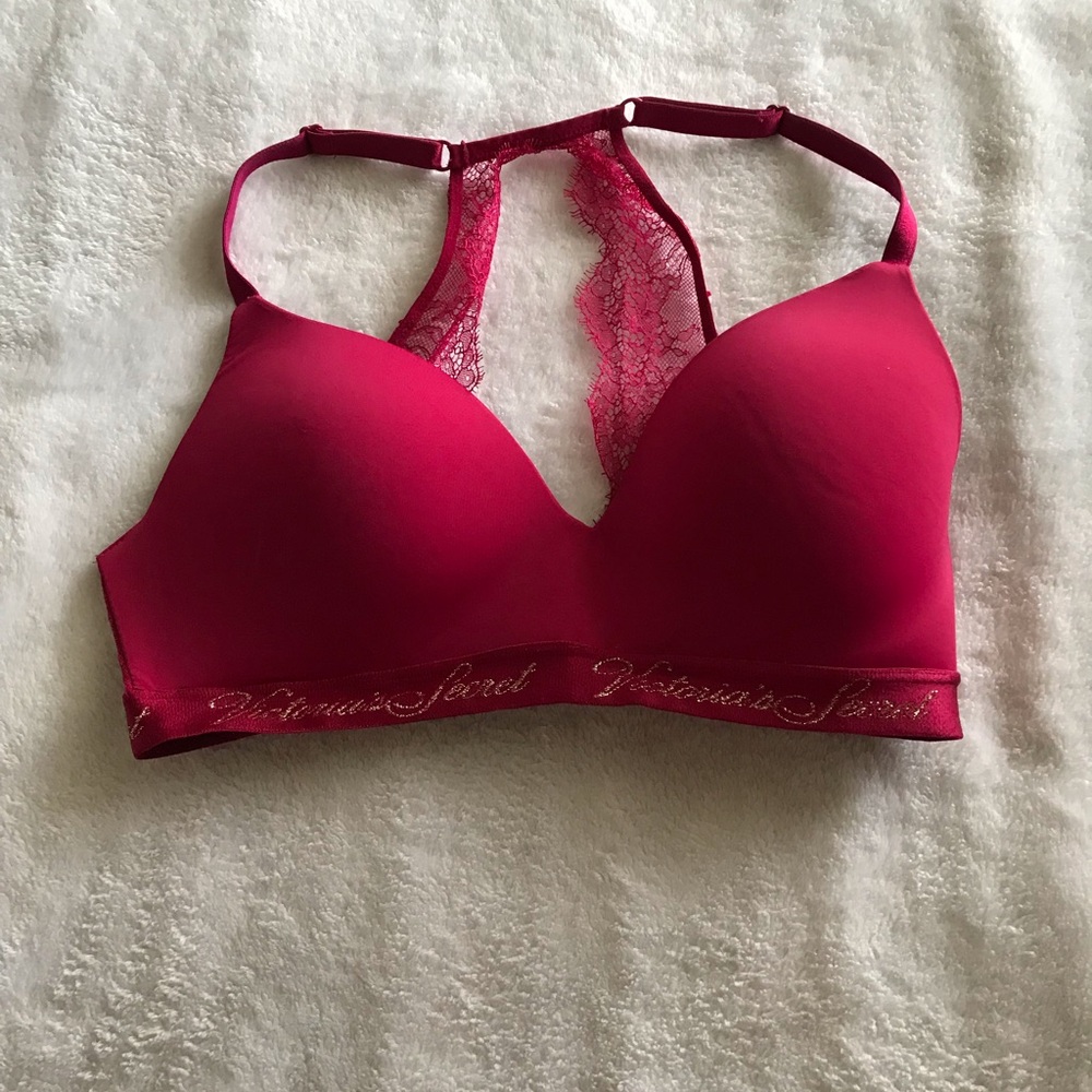 Burgundy Victorias Secret Bra